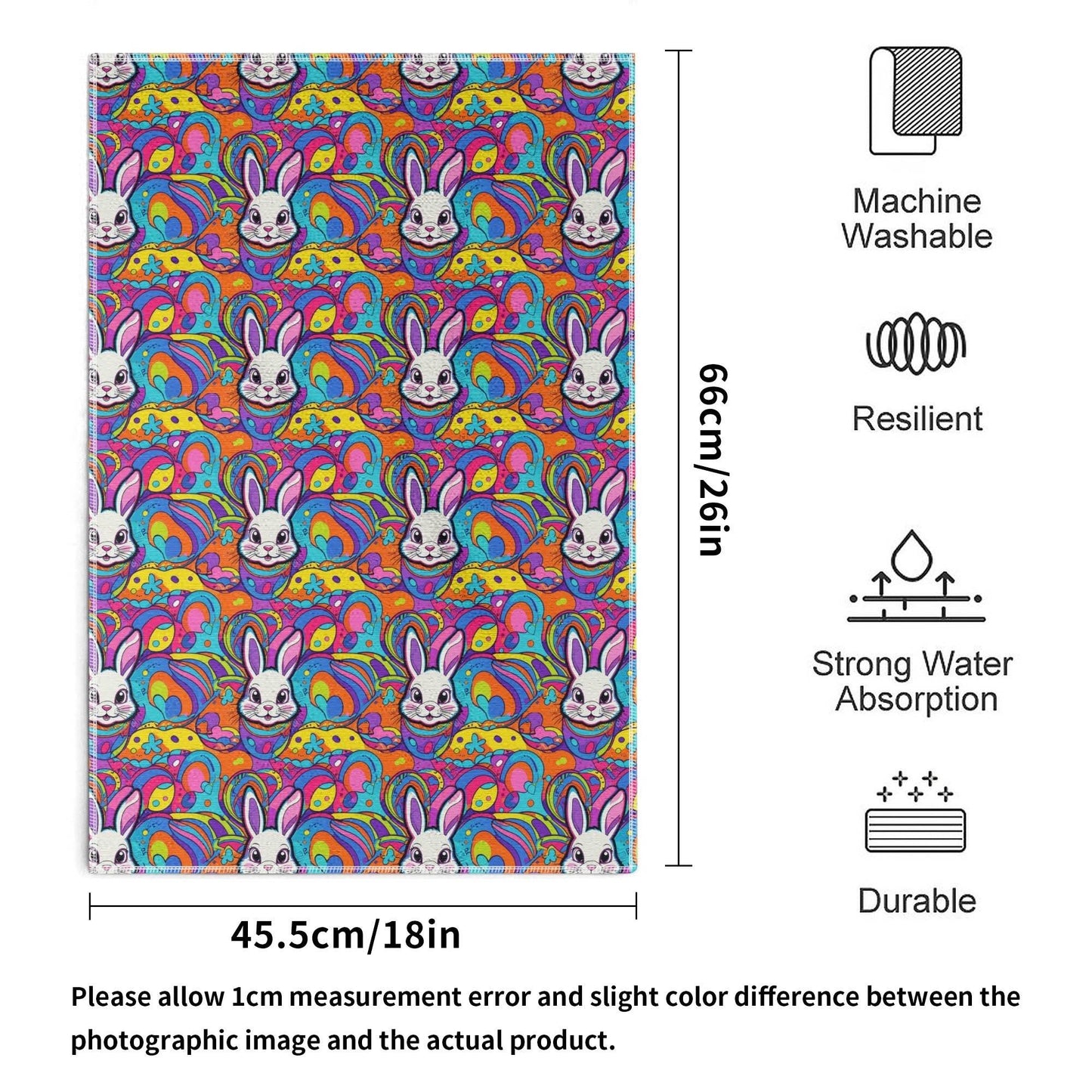 Trippy Bunny Hand Towels (6 Pcs) - DeRose Seasonal