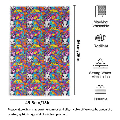 Trippy Bunny Hand Towels (6 Pcs) - DeRose Seasonal