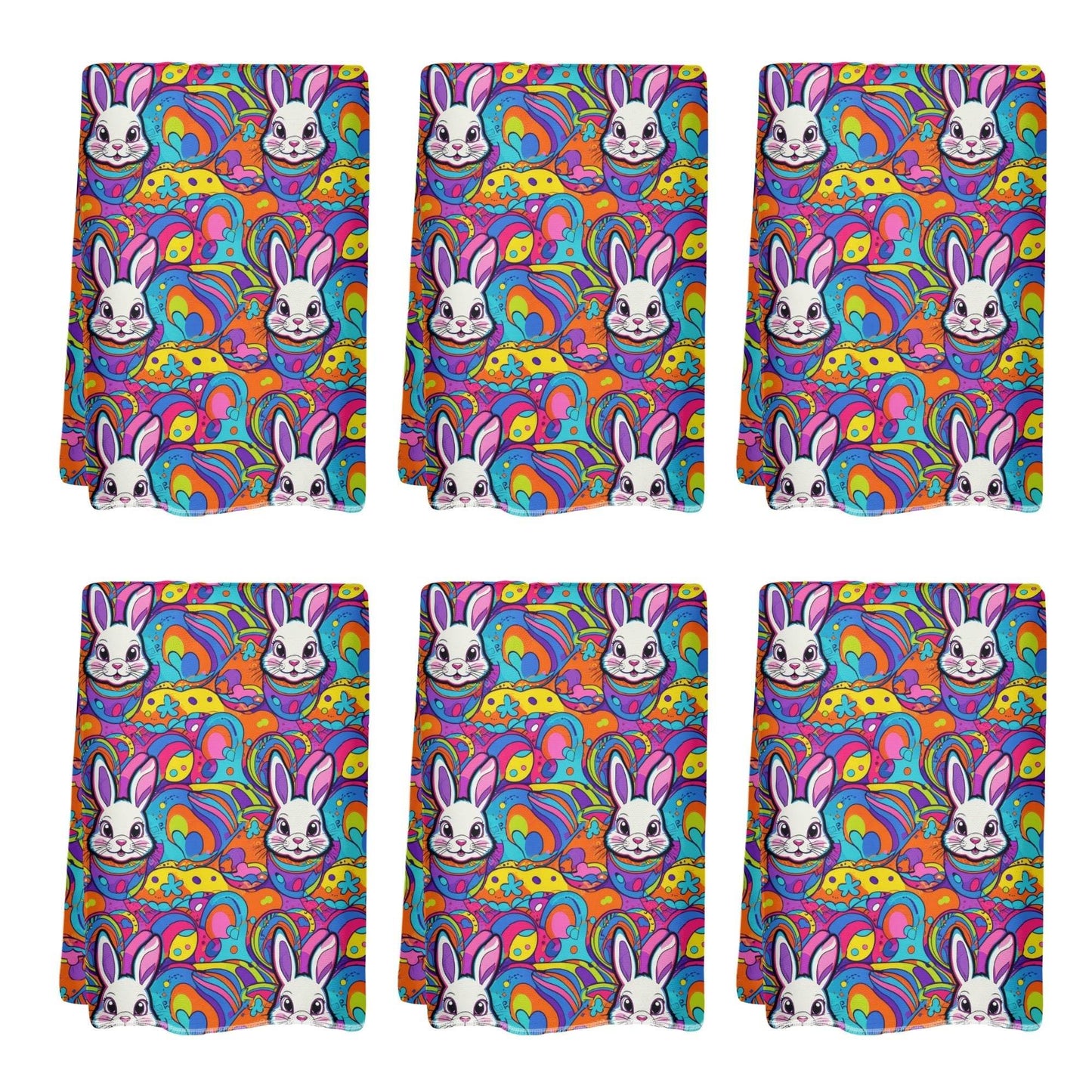 Trippy Bunny Hand Towels (6 Pcs) - DeRose Seasonal