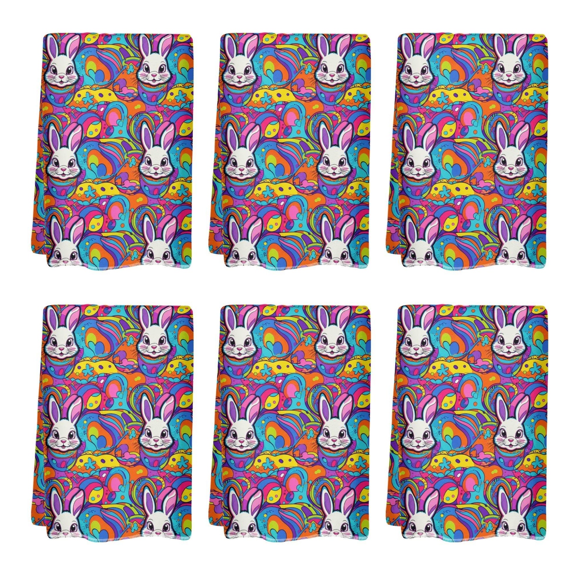 Trippy Bunny Hand Towels (6 Pcs) - DeRose Seasonal