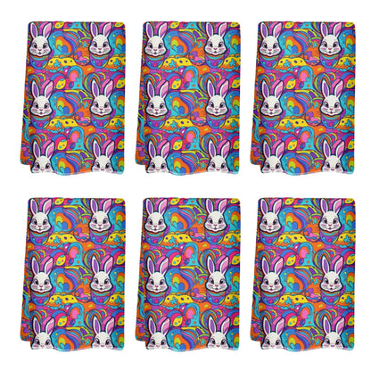 Trippy Bunny Hand Towels (6 Pcs) - DeRose Seasonal