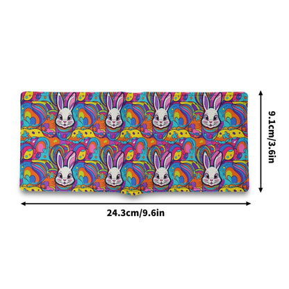 Trippy Bunny Men's Leather Folded Wallet - DeRose Seasonal