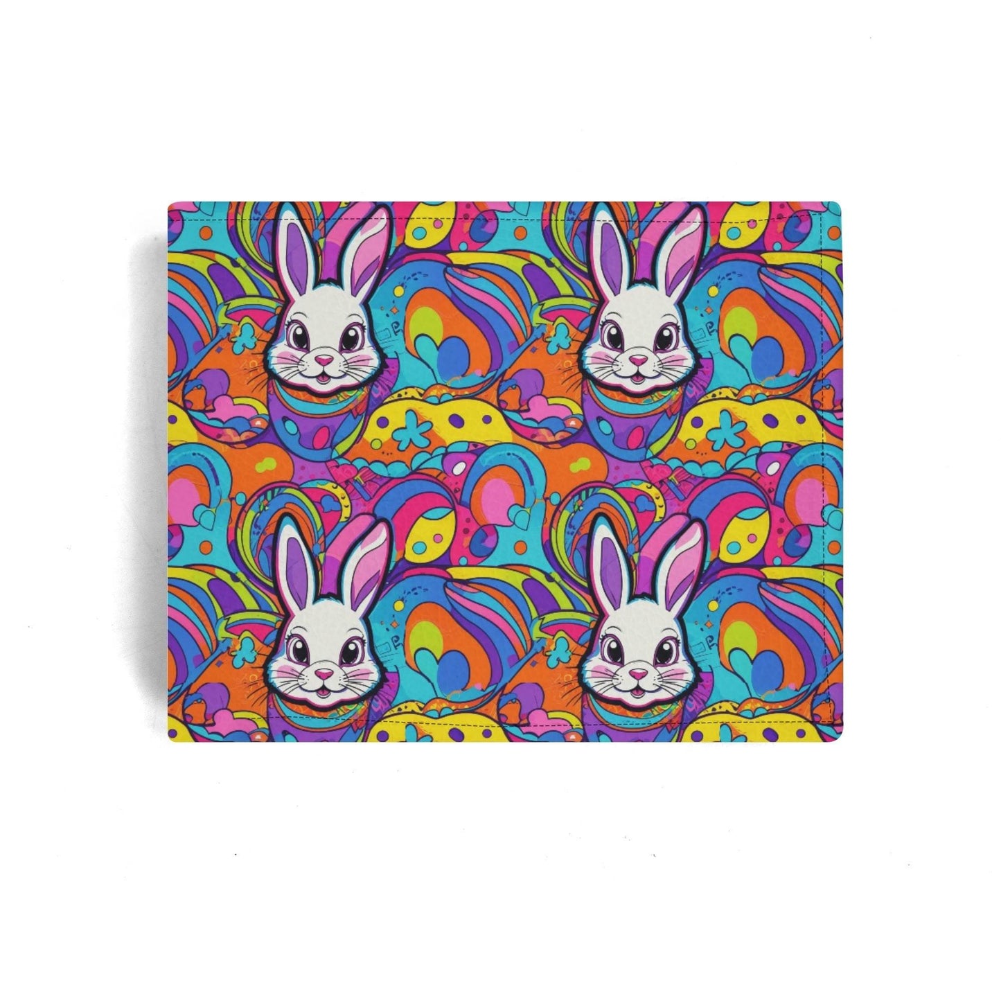 Trippy Bunny Men's Leather Folded Wallet - DeRose Seasonal