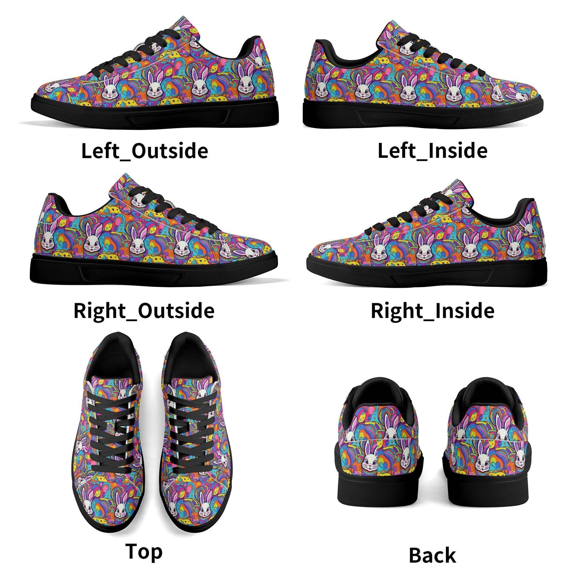 Trippy Bunny Lightweight Brand Low Top Leather Shoes - DeRose Seasonal