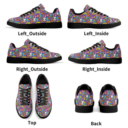 Trippy Bunny Lightweight Brand Low Top Leather Shoes - DeRose Seasonal