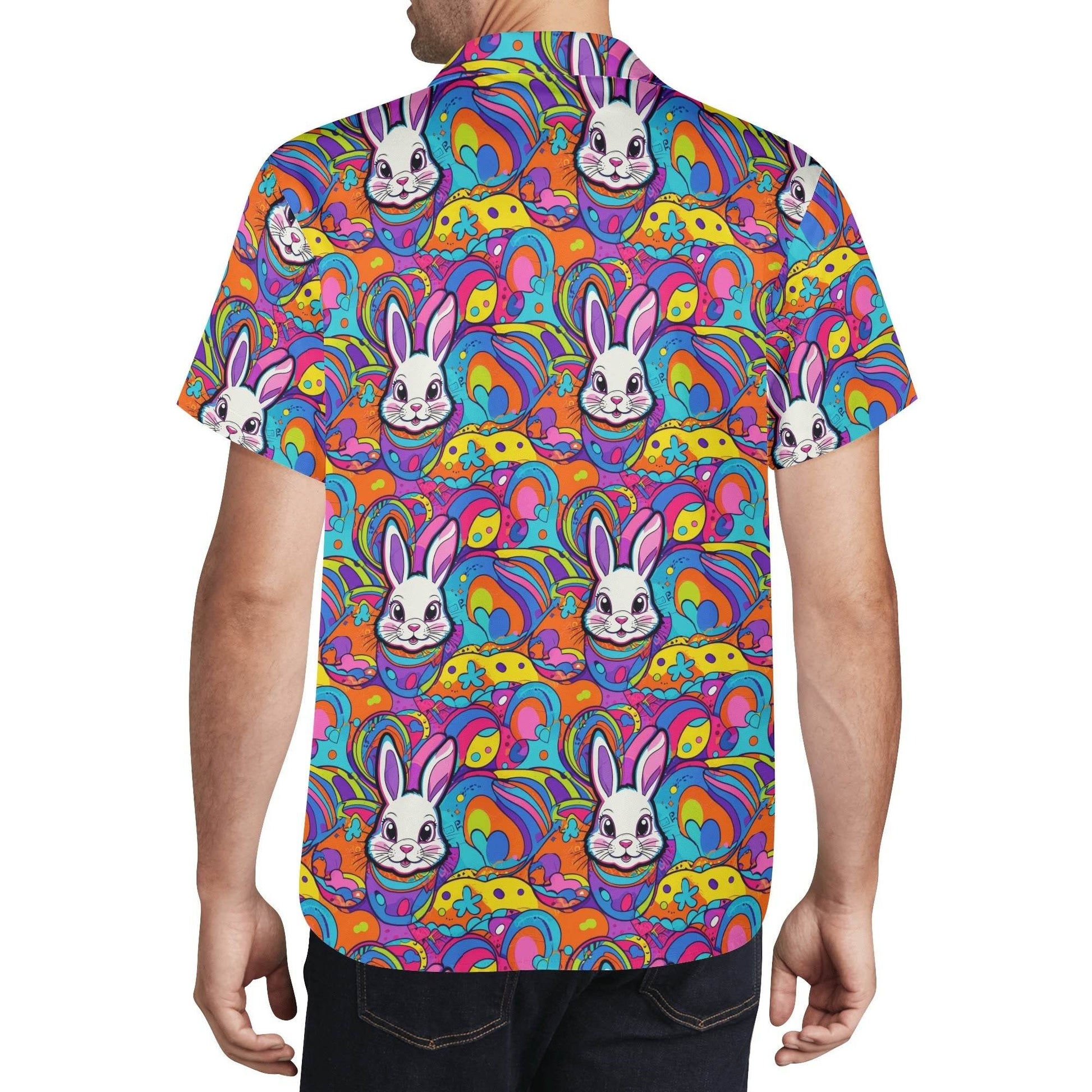 Trippy Bunny Men's Casual Hawaiian Shirt - DeRose Seasonal