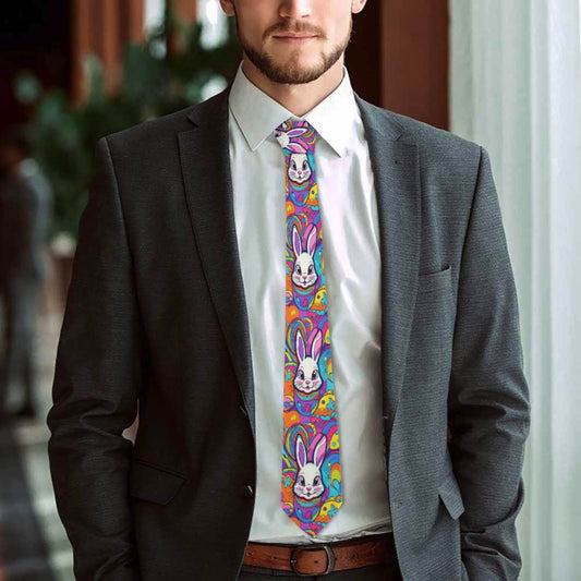 Trippy Bunny Men's Necktie - DeRose Seasonal