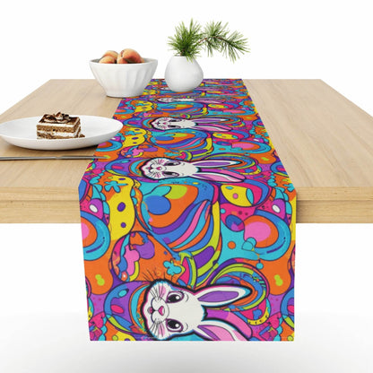 Trippy Bunny Polyester Table Runner - DeRose Seasonal