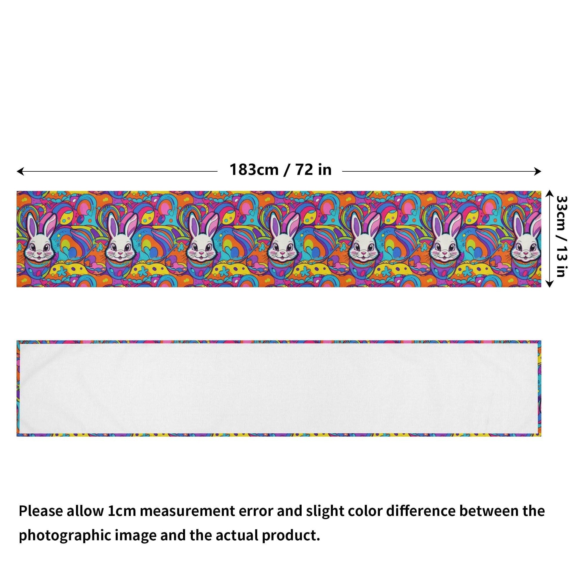 Trippy Bunny Polyester Table Runner - DeRose Seasonal
