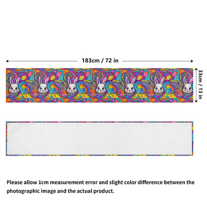 Trippy Bunny Polyester Table Runner - DeRose Seasonal