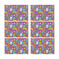 Trippy Bunny Table Placemat (set of 6) Placemats 12" x 18" (Set of 6) DeRose Seasonal