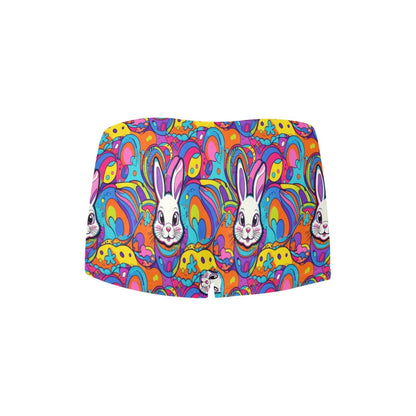 Trippy Bunny Women's Underwear Briefs Women's Boyshort Panties (Model L31) - DeRose Seasonal
