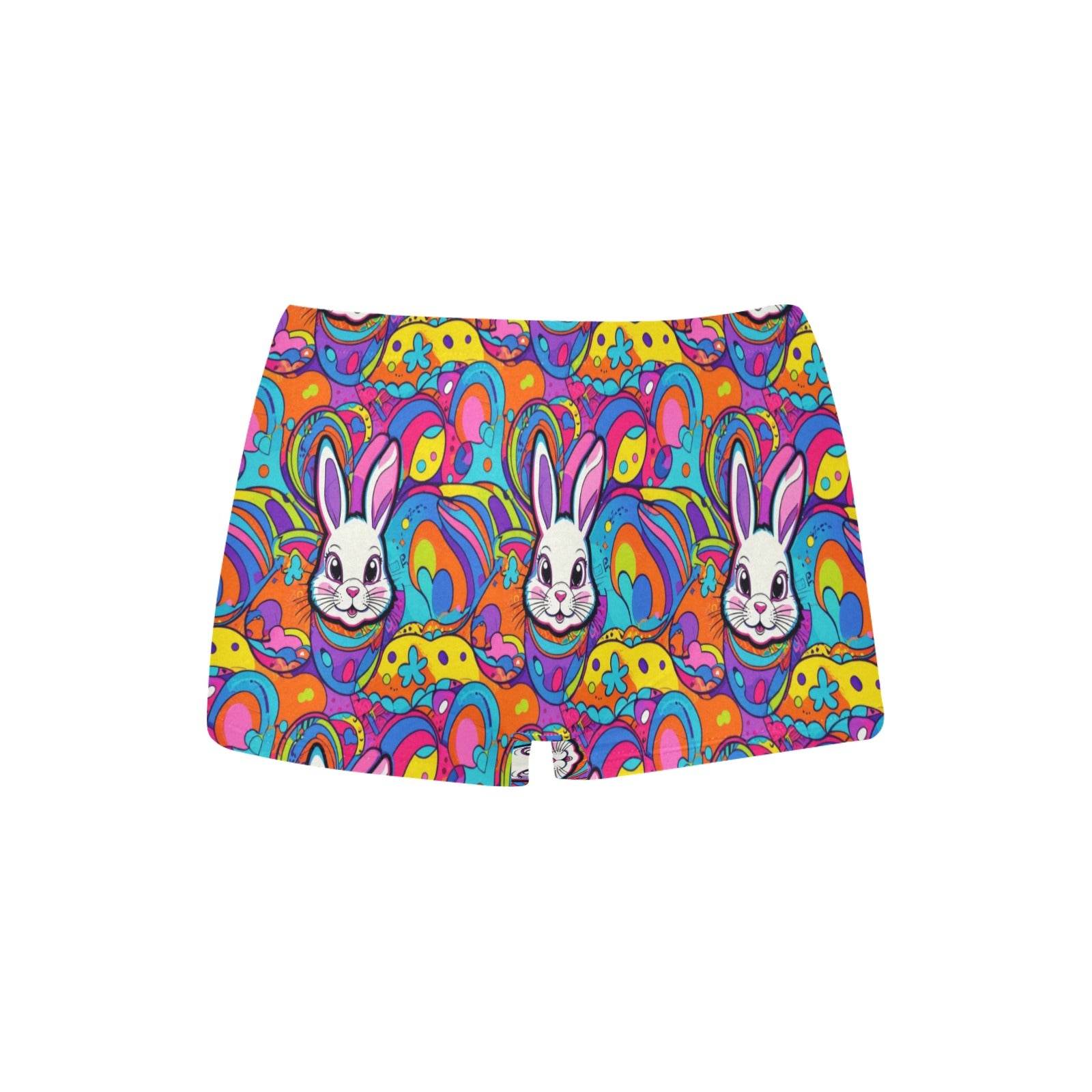 Trippy Bunny Women's Underwear Briefs Women's Boyshort Panties (Model L31) - DeRose Seasonal