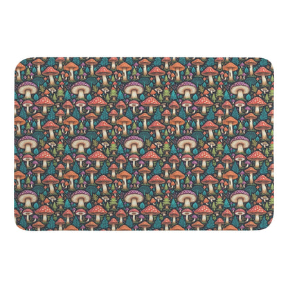 Trippy Shrooms Plush Indoor Doormat - DeRose Seasonal