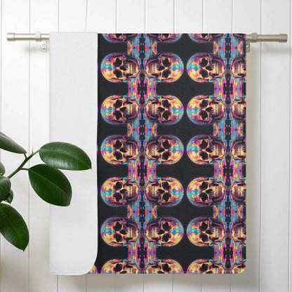Trippy Skull Bath Towel - DeRose Seasonal