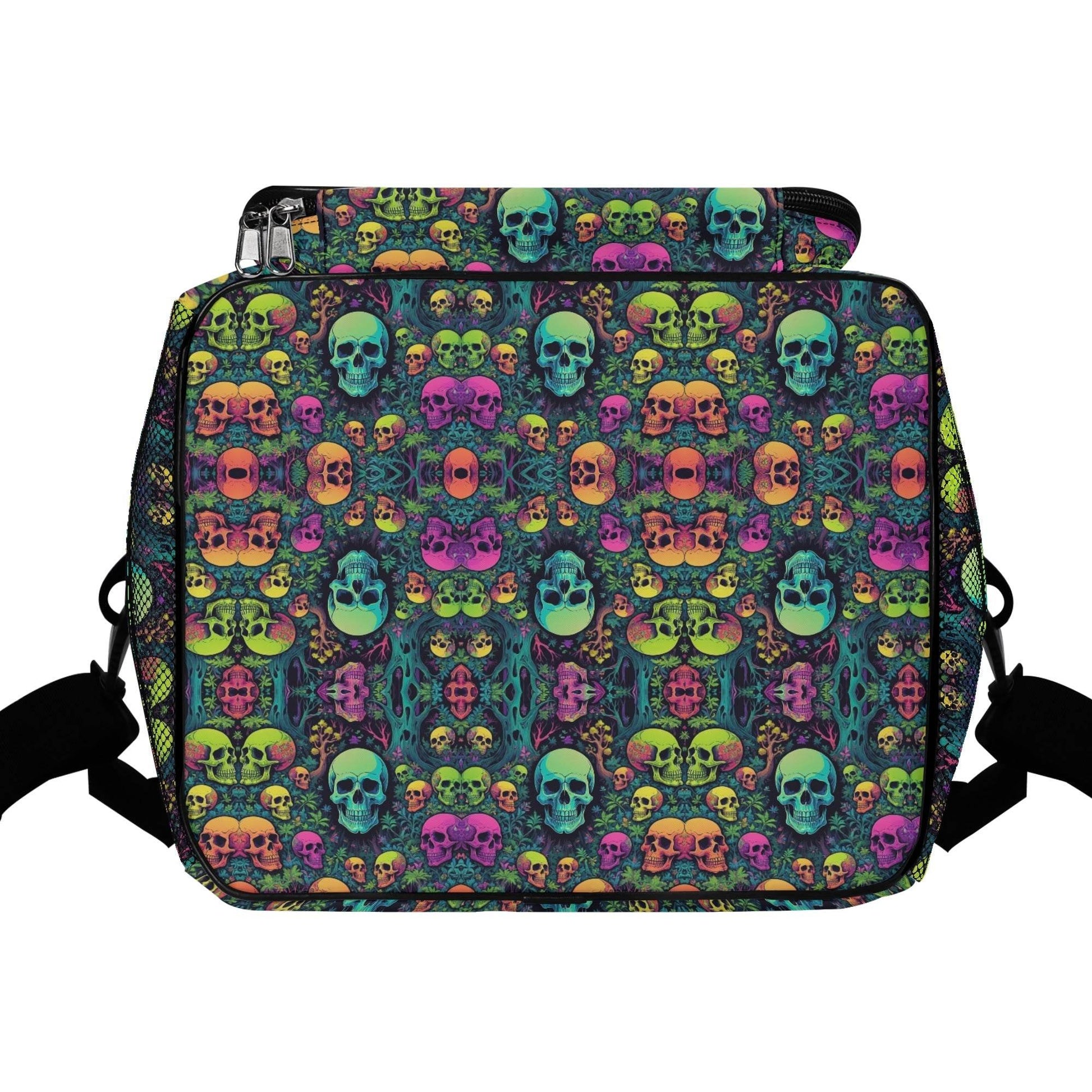 Trippy Skulls Insulated Leakproof Cooler Bag Lunch Box - DeRose Seasonal