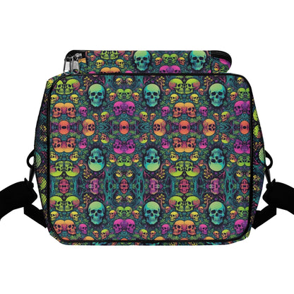 Trippy Skulls Insulated Leakproof Cooler Bag Lunch Box - DeRose Seasonal