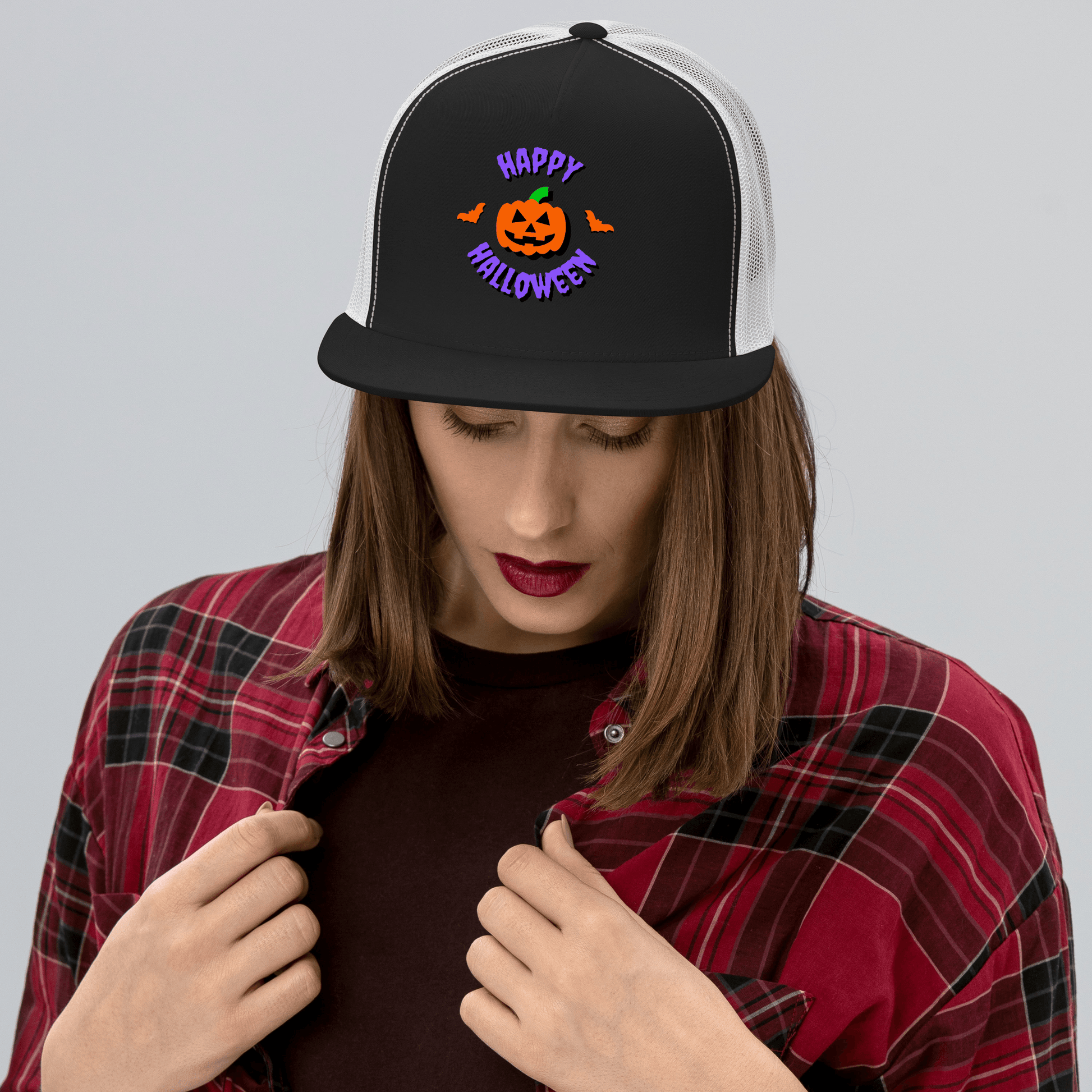 Happy Halloween Adjustable Trucker Cap - DeRose Seasonal