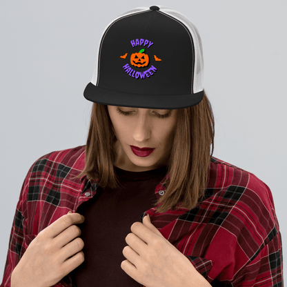 Happy Halloween Adjustable Trucker Cap - DeRose Seasonal