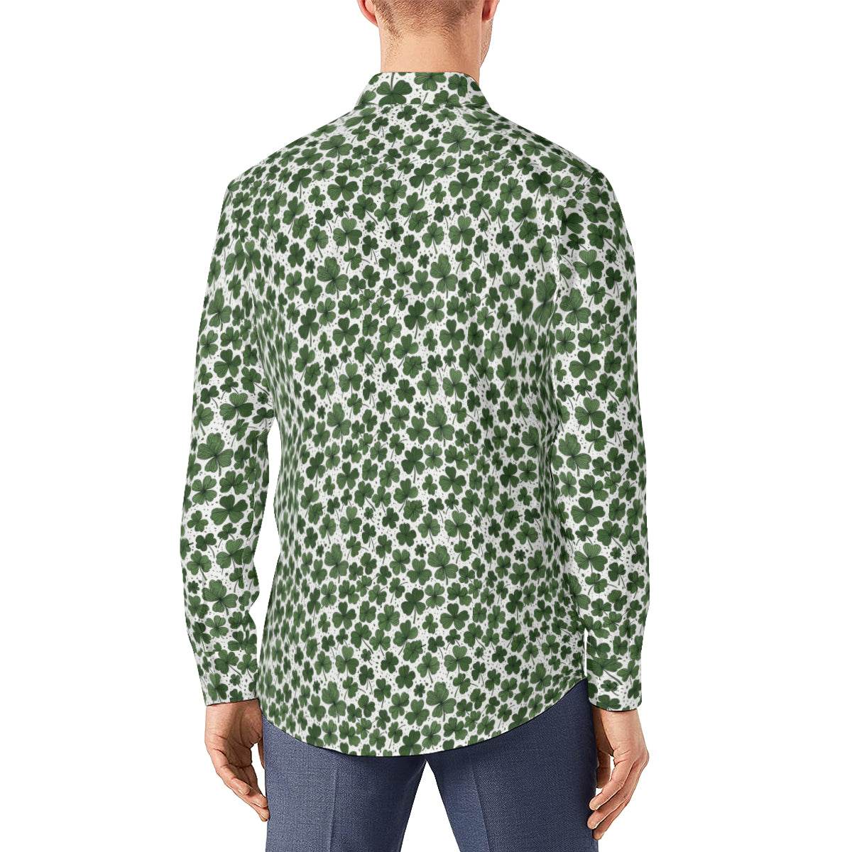Clovers Men's Classic Long-Sleeved Shirt | Polyester - DeRose Seasonal