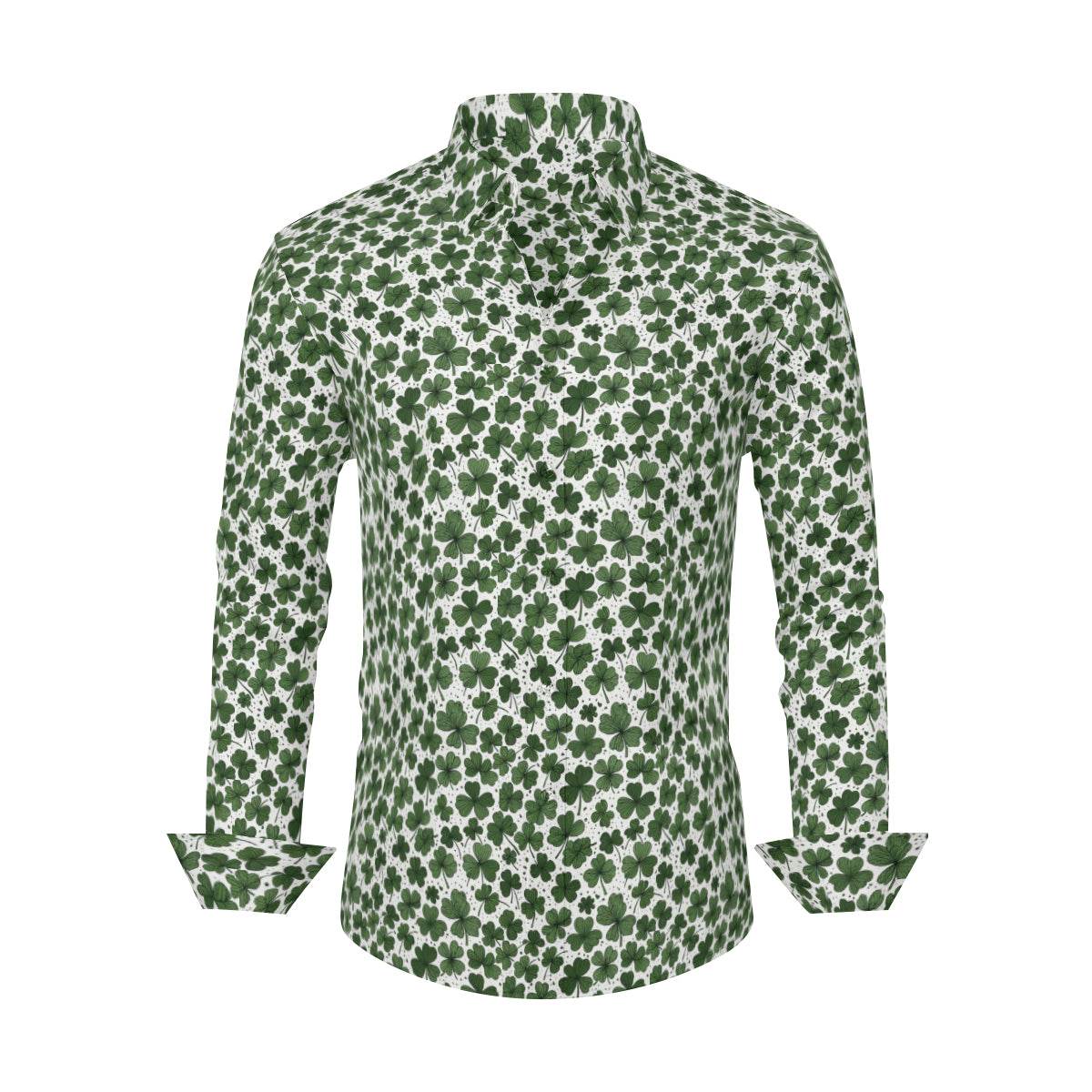 Clovers Men's Classic Long-Sleeved Shirt | Polyester - DeRose Seasonal