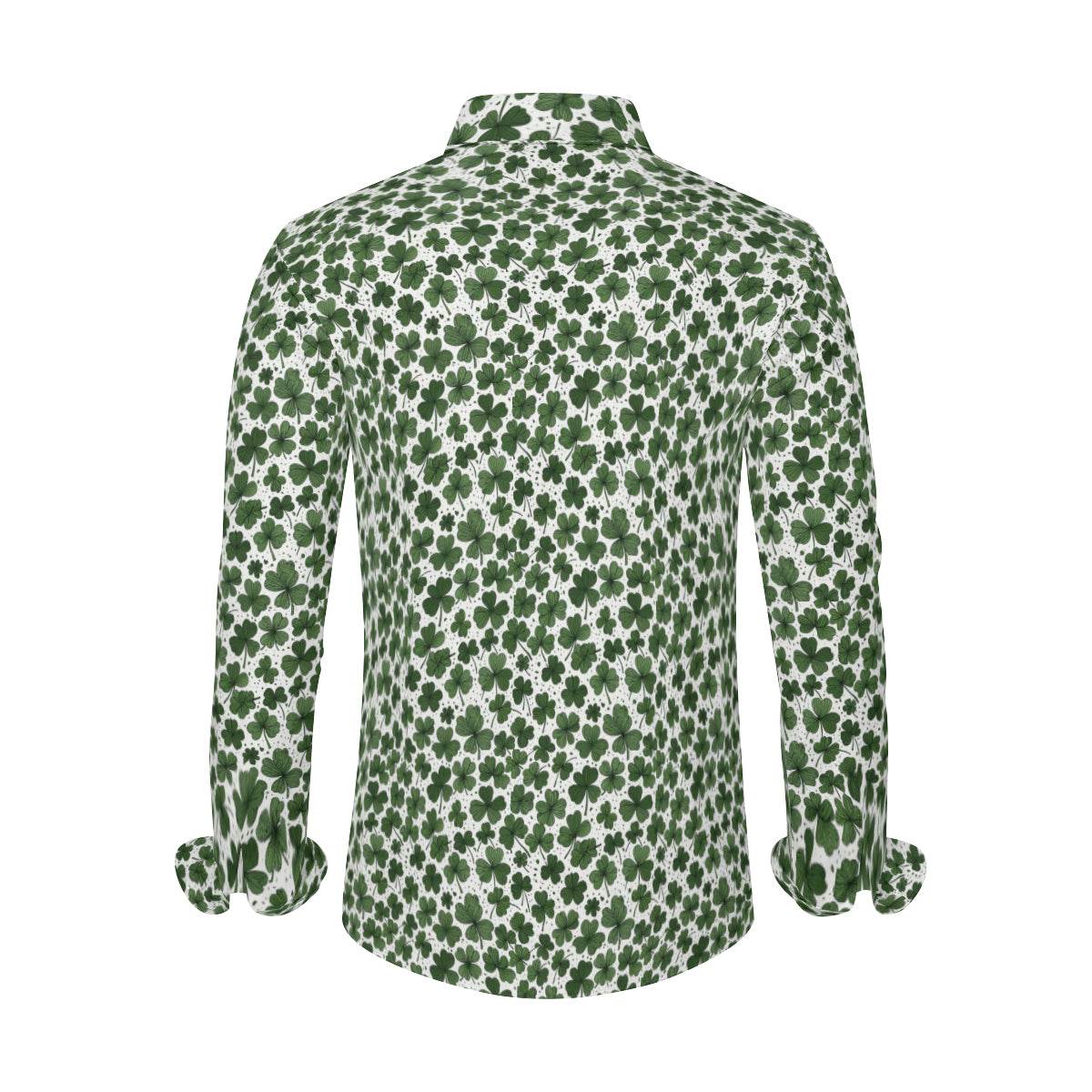Clovers Men's Classic Long-Sleeved Shirt | Polyester - DeRose Seasonal