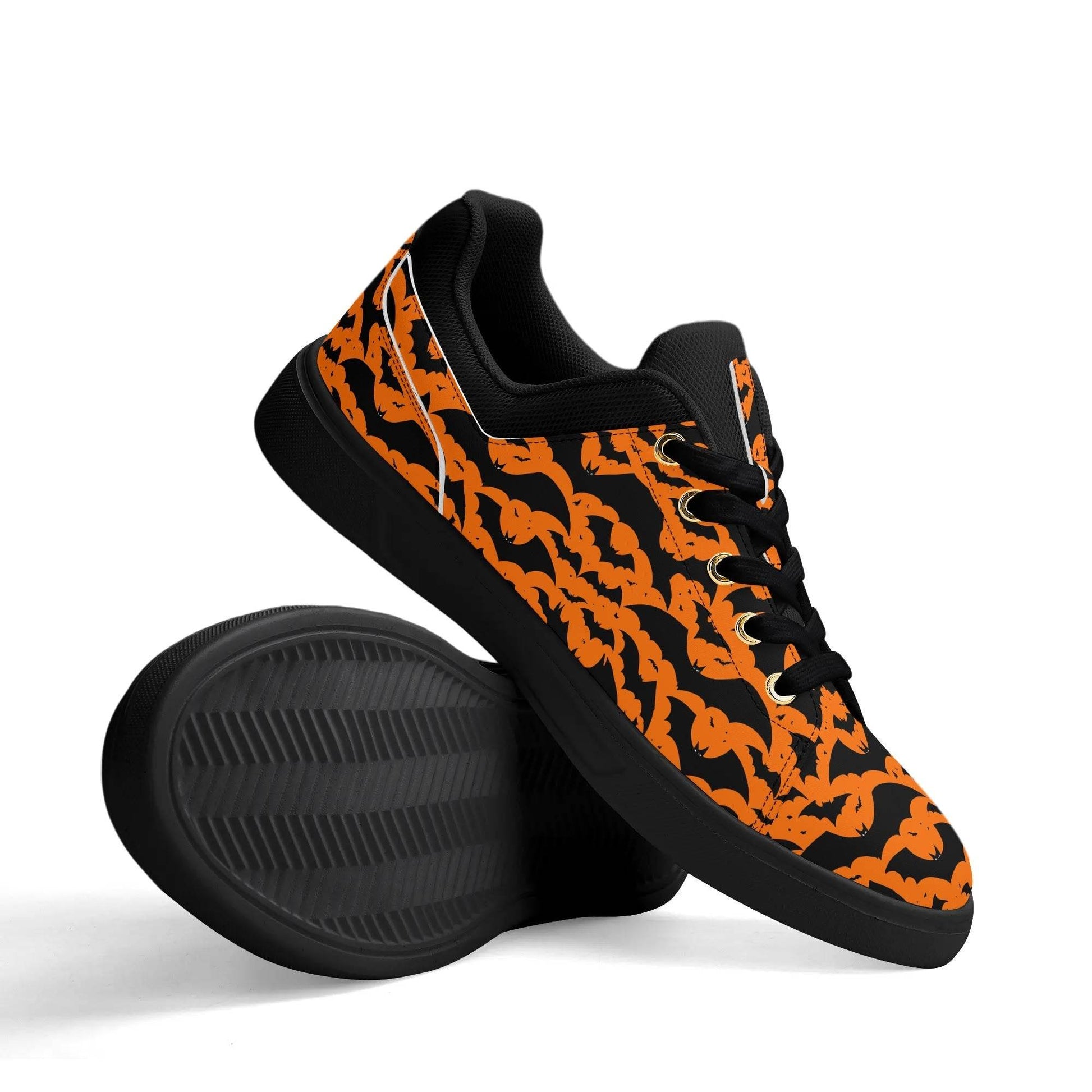 Unisex Halloween Bats Lightweight Brand Low Top Mesh Shoes - DeRose Seasonal
