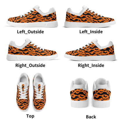Unisex Halloween Bats Lightweight Brand Low Top Mesh Shoes - DeRose Seasonal