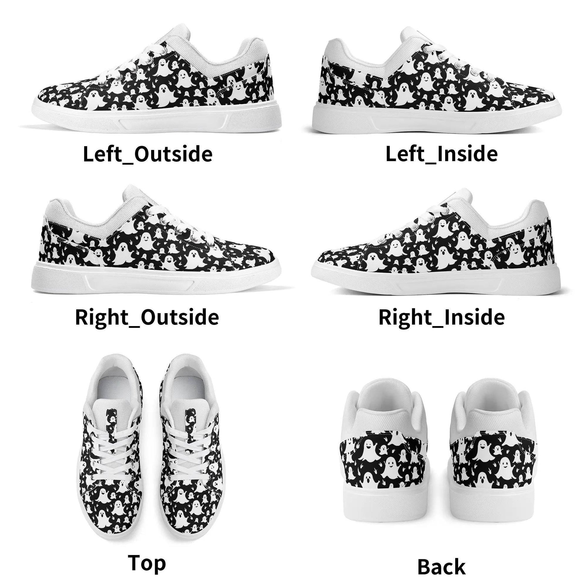 Unisex Spooky Ghost Lightweight Brand Low Top Mesh Shoes - DeRose Seasonal