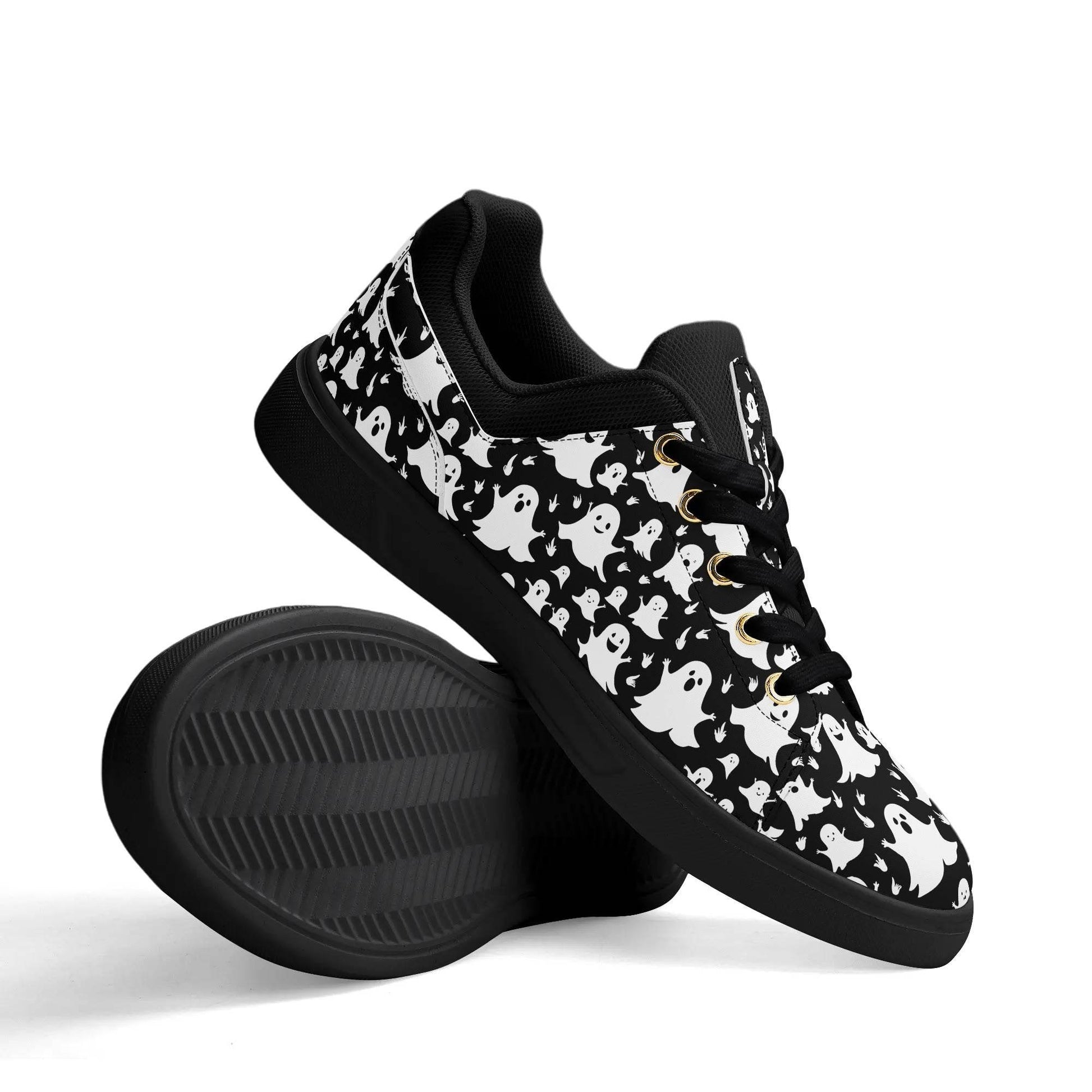 Unisex Spooky Ghost Lightweight Brand Low Top Mesh Shoes - DeRose Seasonal