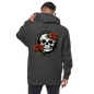 Skull and Rose Unisex fleece zip up hoodie - DeathDrip Branding - DeRose Seasonal