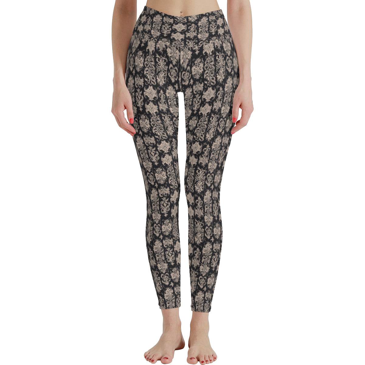 Gothic Emblem Women's Polyester Yoga pants Leggings - DeRose Seasonal