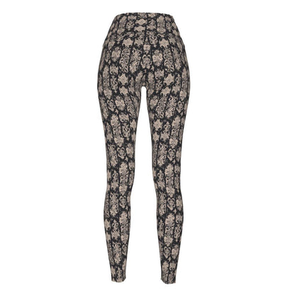 Gothic Emblem Women's Polyester Yoga pants Leggings - DeRose Seasonal