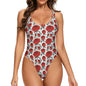 Red Roses One-Piece Swimsuits Polyester and Spandex