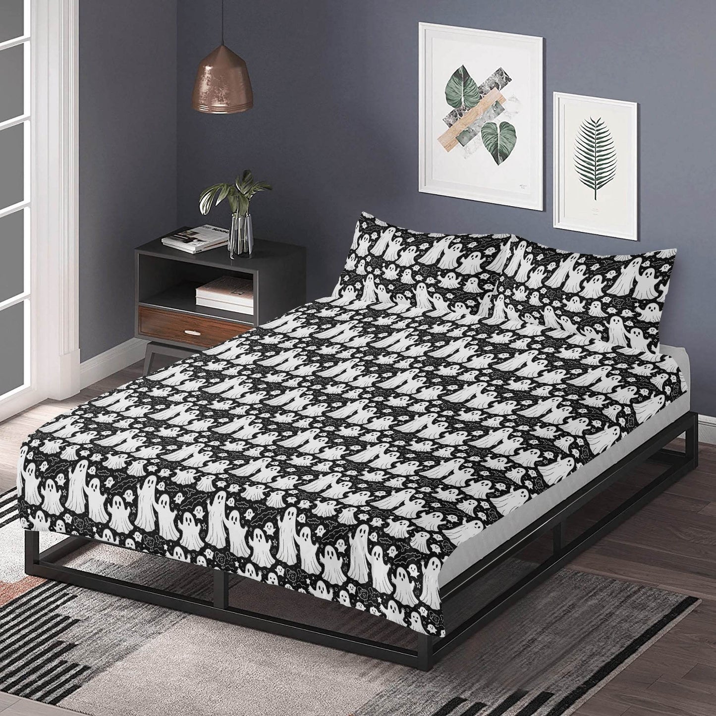 Vintage Ghost 3 Pcs Beddings - DeRose Seasonal