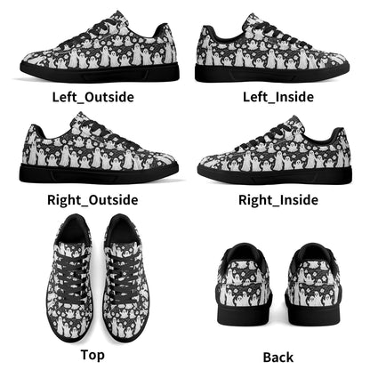 Vintage Ghost Adult Lightweight Brand Low Top Leather Shoes - DeRose Seasonal