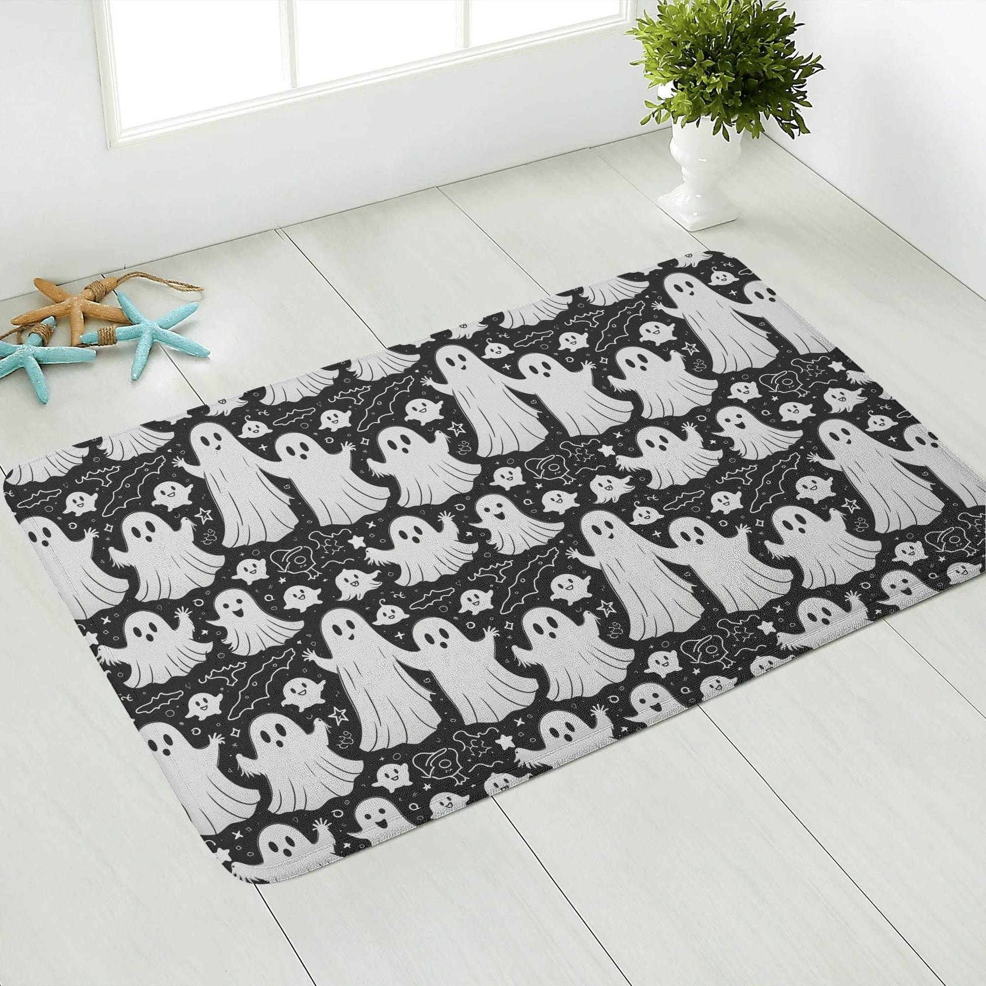 Vintage Ghost Plush Indoor Doormat - DeRose Seasonal