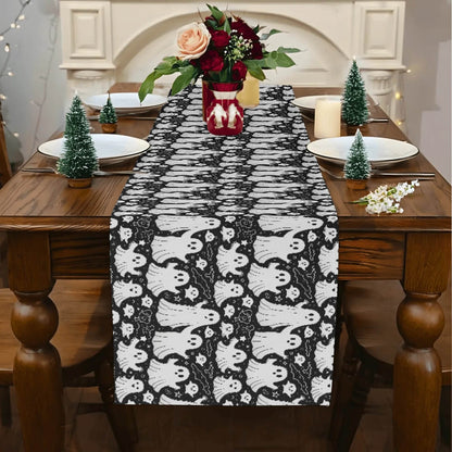 Vintage Ghost Polyester Table Runner - DeRose Seasonal