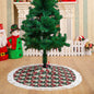 Vintage Poinsettia Fringed Christmas Tree Skirts - DeRose Seasonal