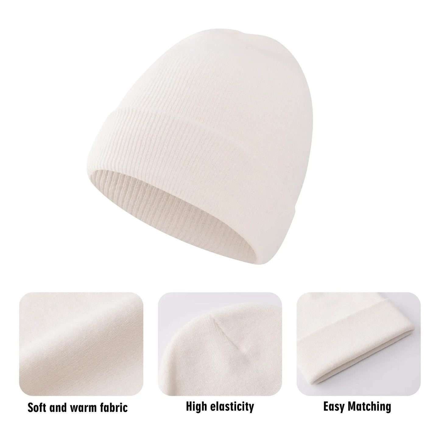 Warm Comfortable Knit Beanies - DeRose Seasonal