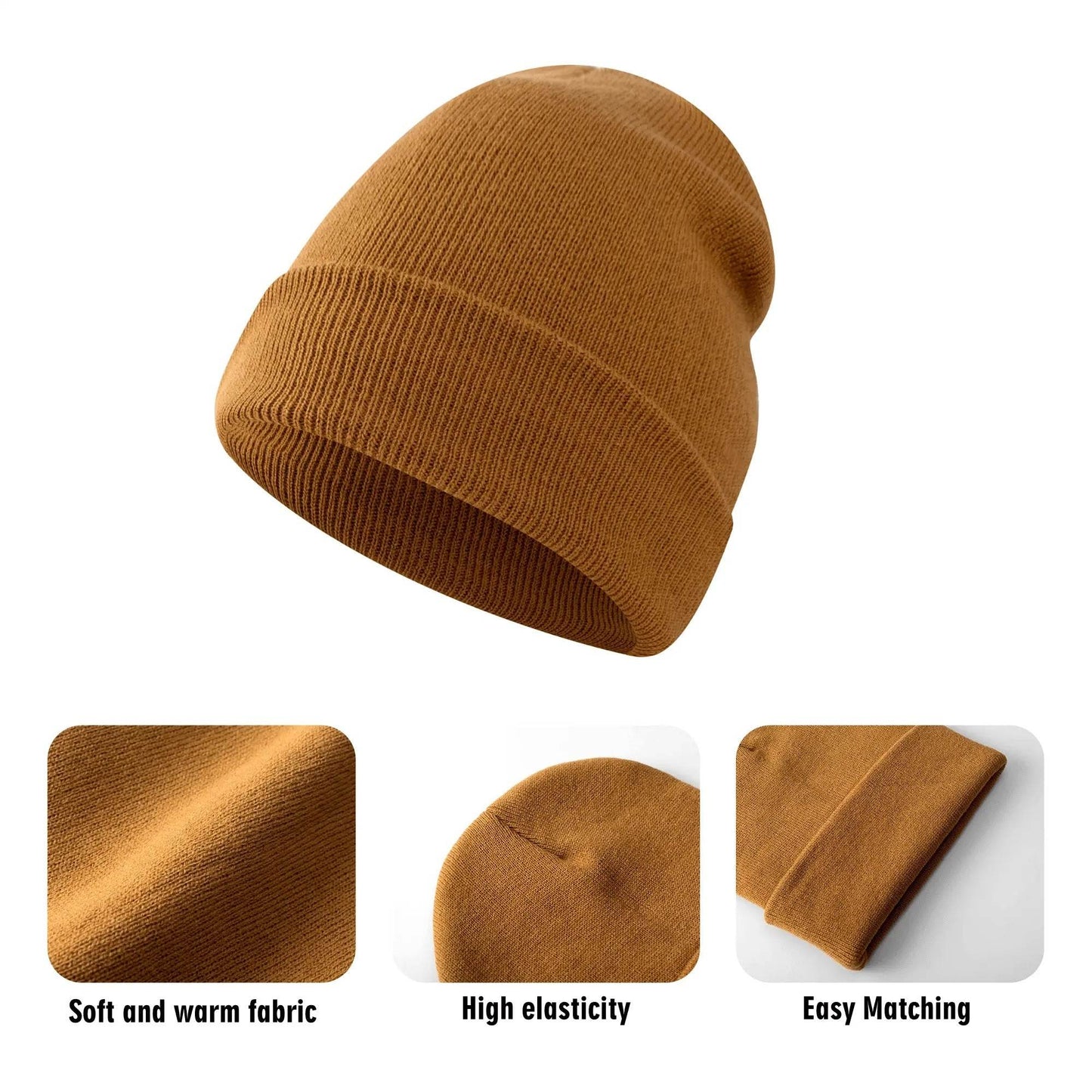 Warm Comfortable Knit Beanies - DeRose Seasonal