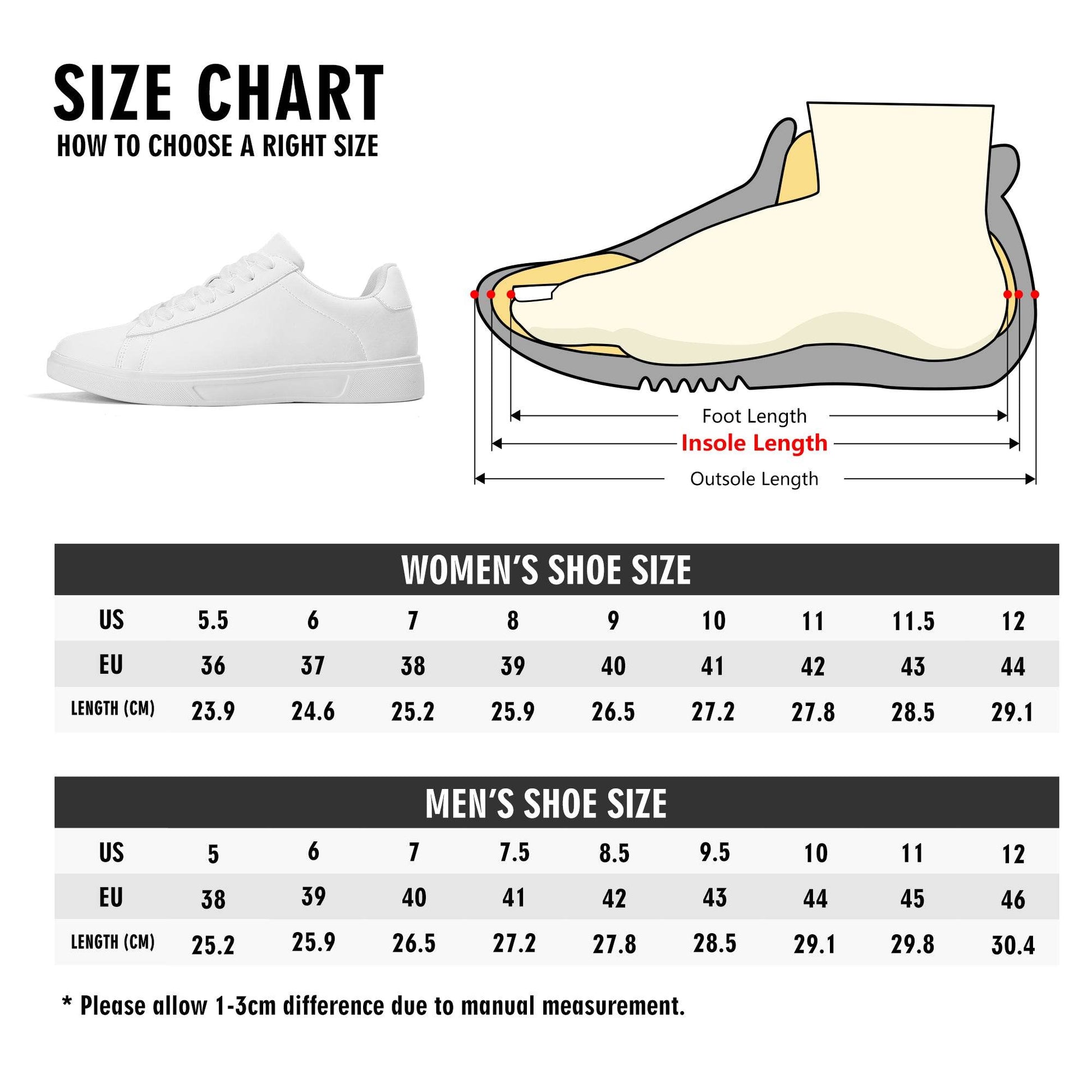 White Clover Adult Lightweight Brand Low Top Leather Shoes - DeRose Seasonal