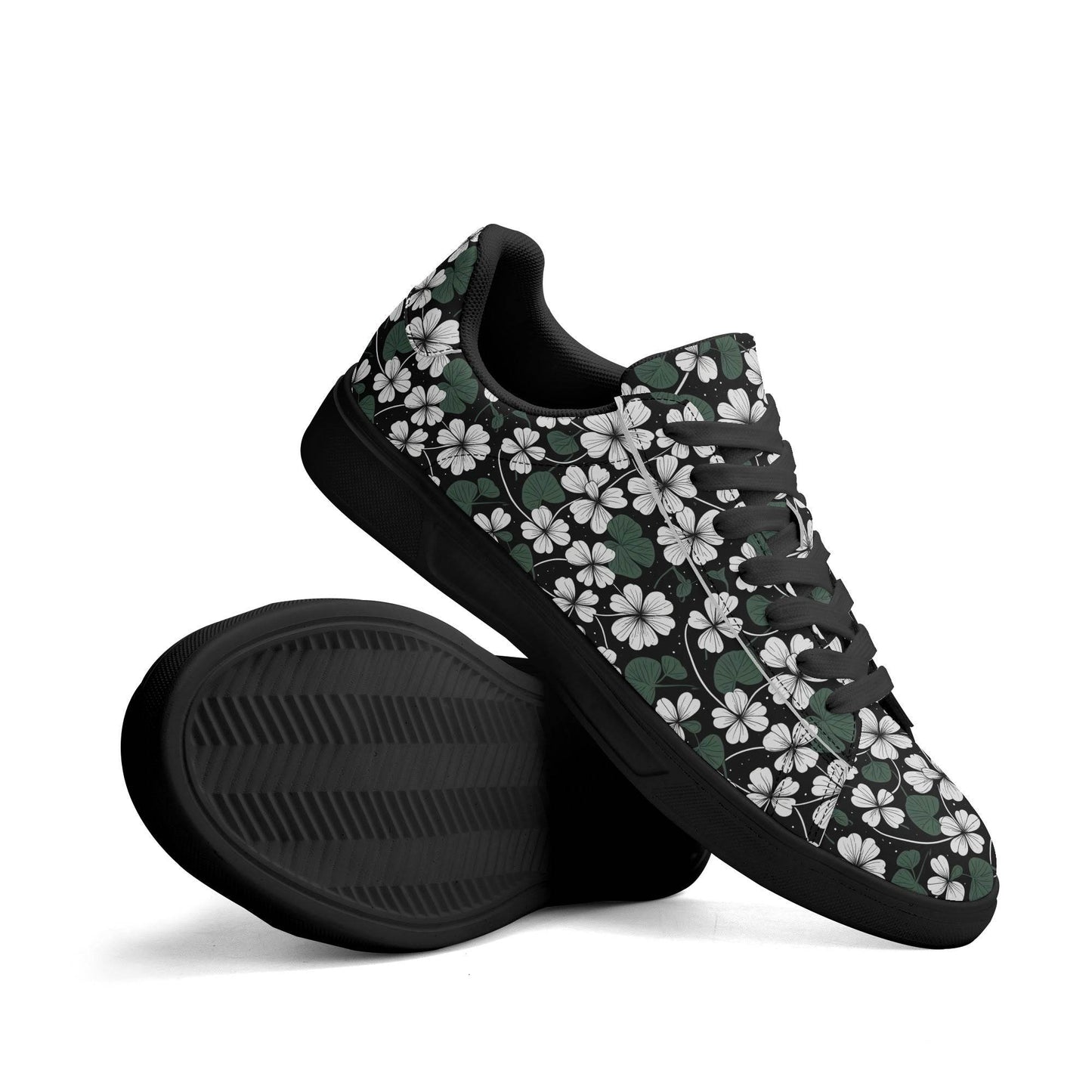 White Clover Adult Lightweight Brand Low Top Leather Shoes - DeRose Seasonal