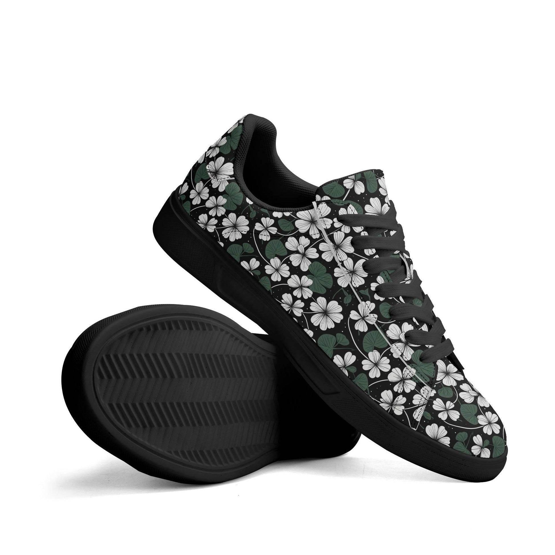 White Clover Adult Lightweight Brand Low Top Leather Shoes - DeRose Seasonal