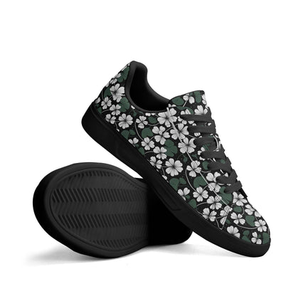 White Clover Adult Lightweight Brand Low Top Leather Shoes - DeRose Seasonal