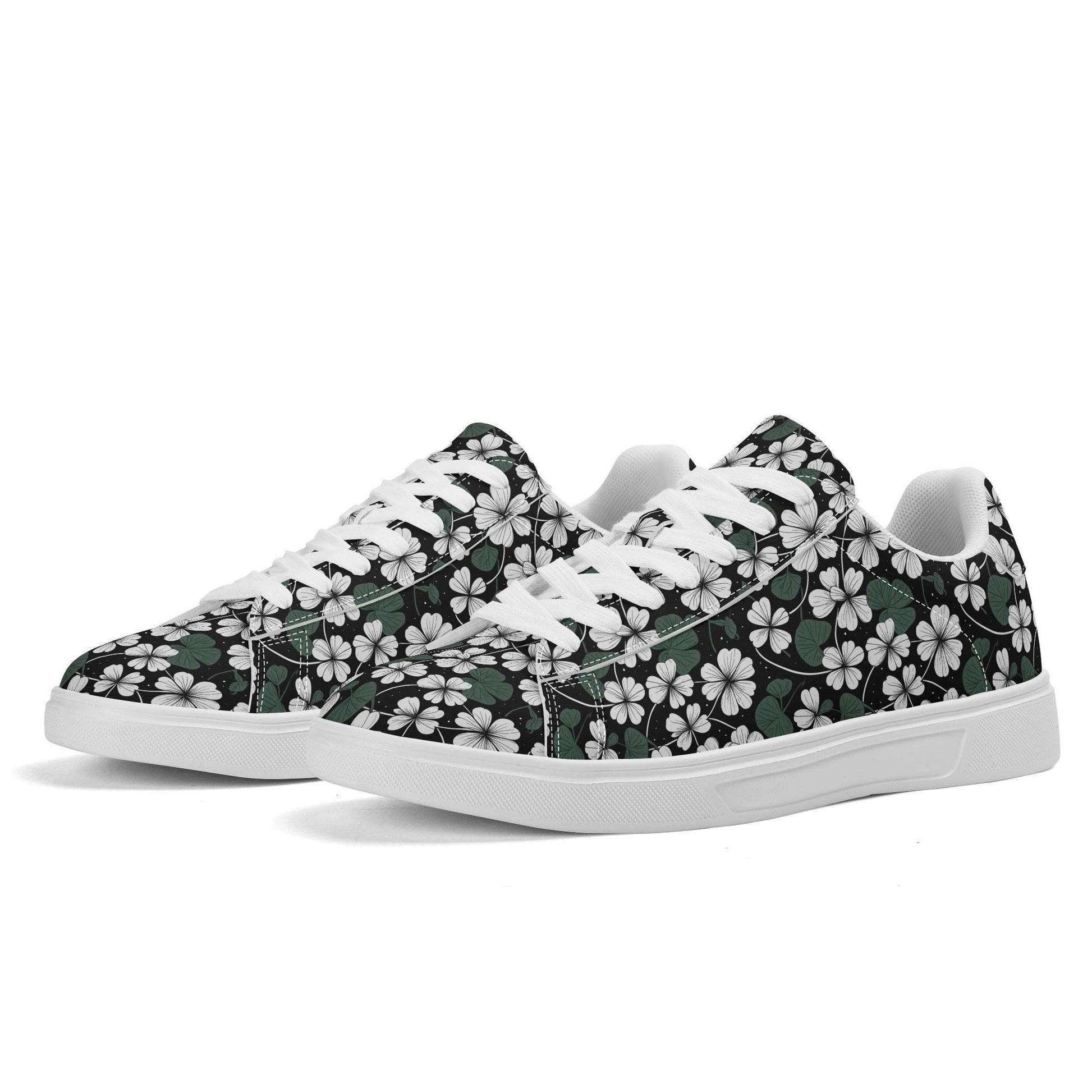 White Clover Adult Lightweight Brand Low Top Leather Shoes - DeRose Seasonal