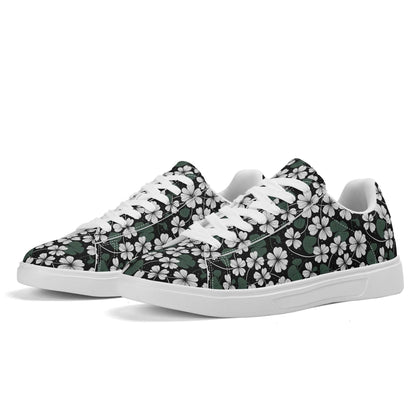 White Clover Adult Lightweight Brand Low Top Leather Shoes - DeRose Seasonal