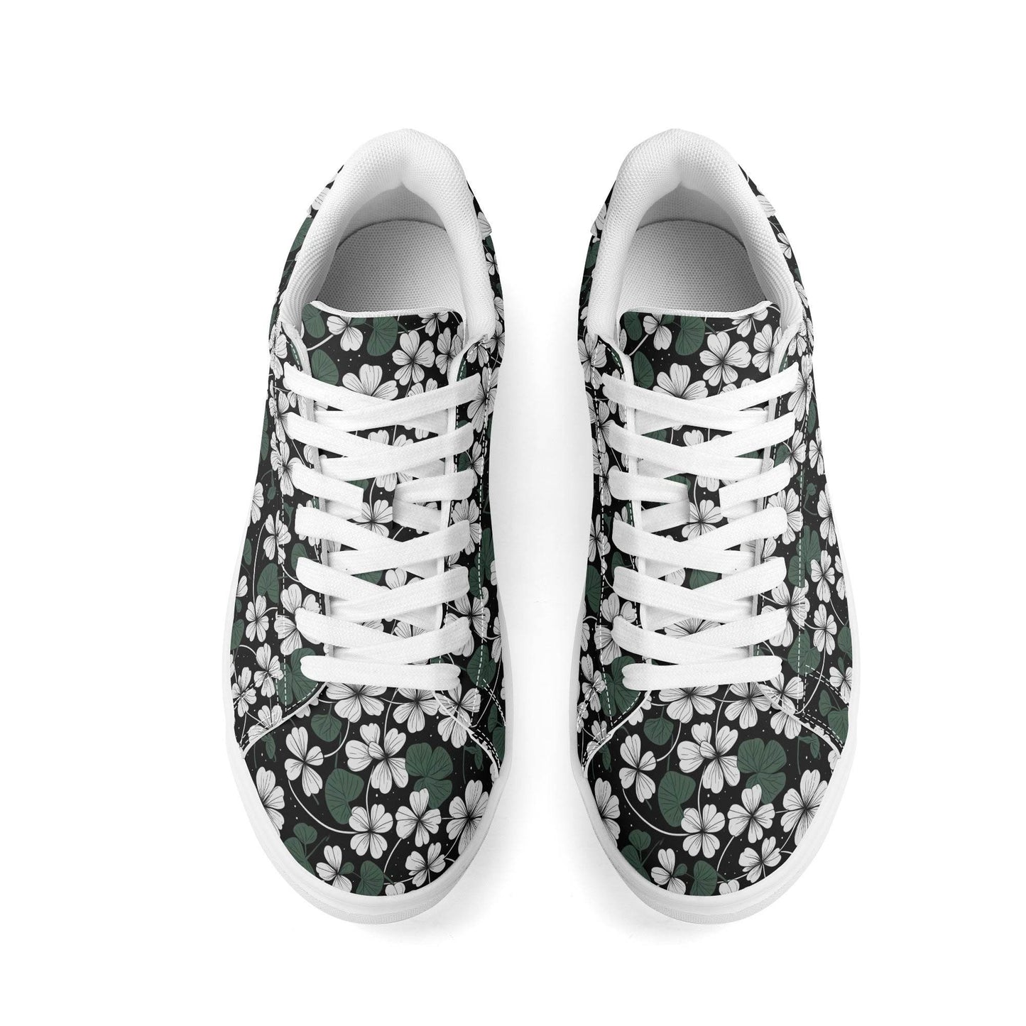 White Clover Adult Lightweight Brand Low Top Leather Shoes - DeRose Seasonal