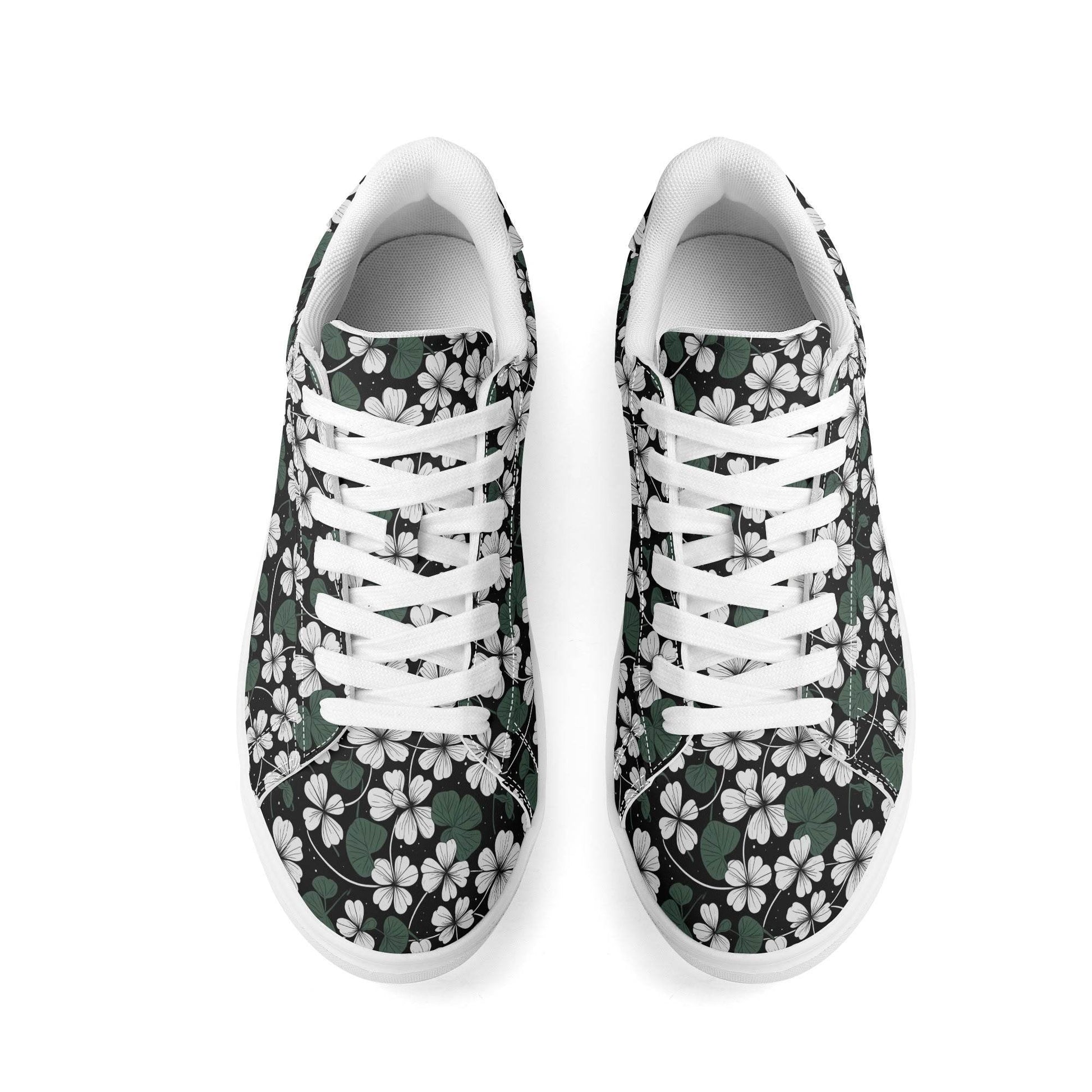 White Clover Adult Lightweight Brand Low Top Leather Shoes - DeRose Seasonal
