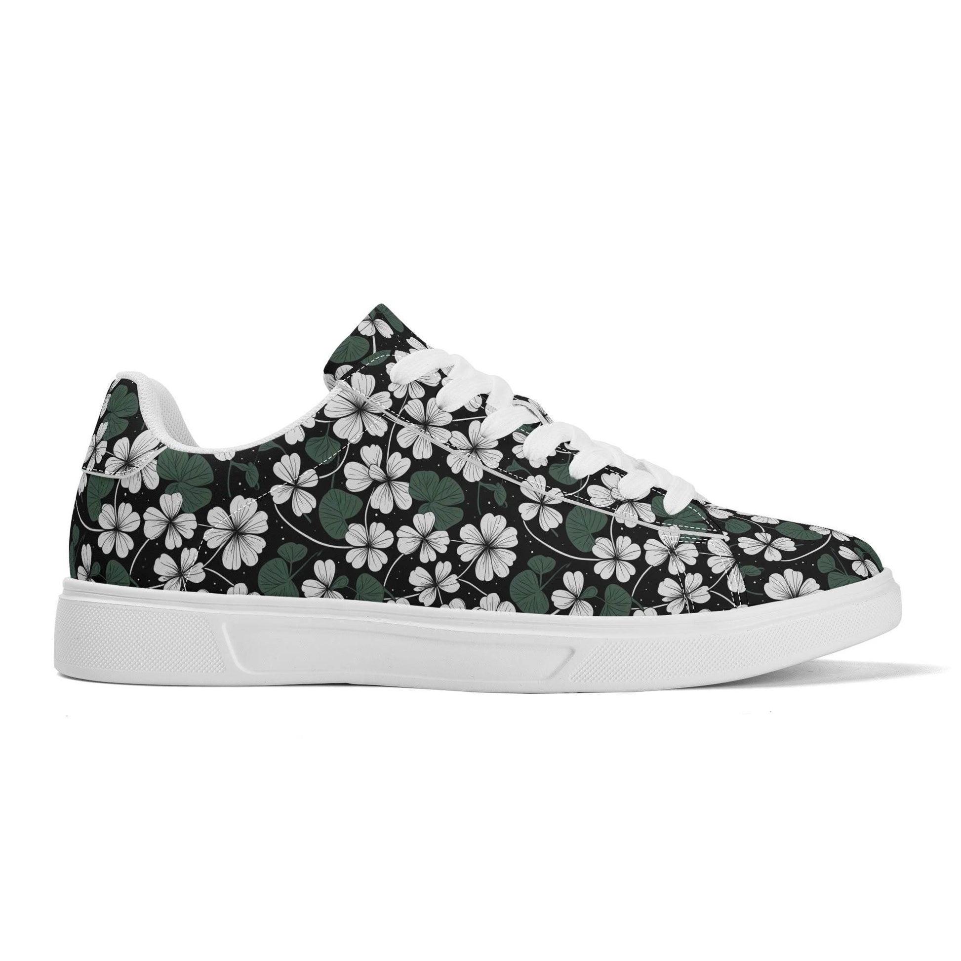 White Clover Adult Lightweight Brand Low Top Leather Shoes - DeRose Seasonal